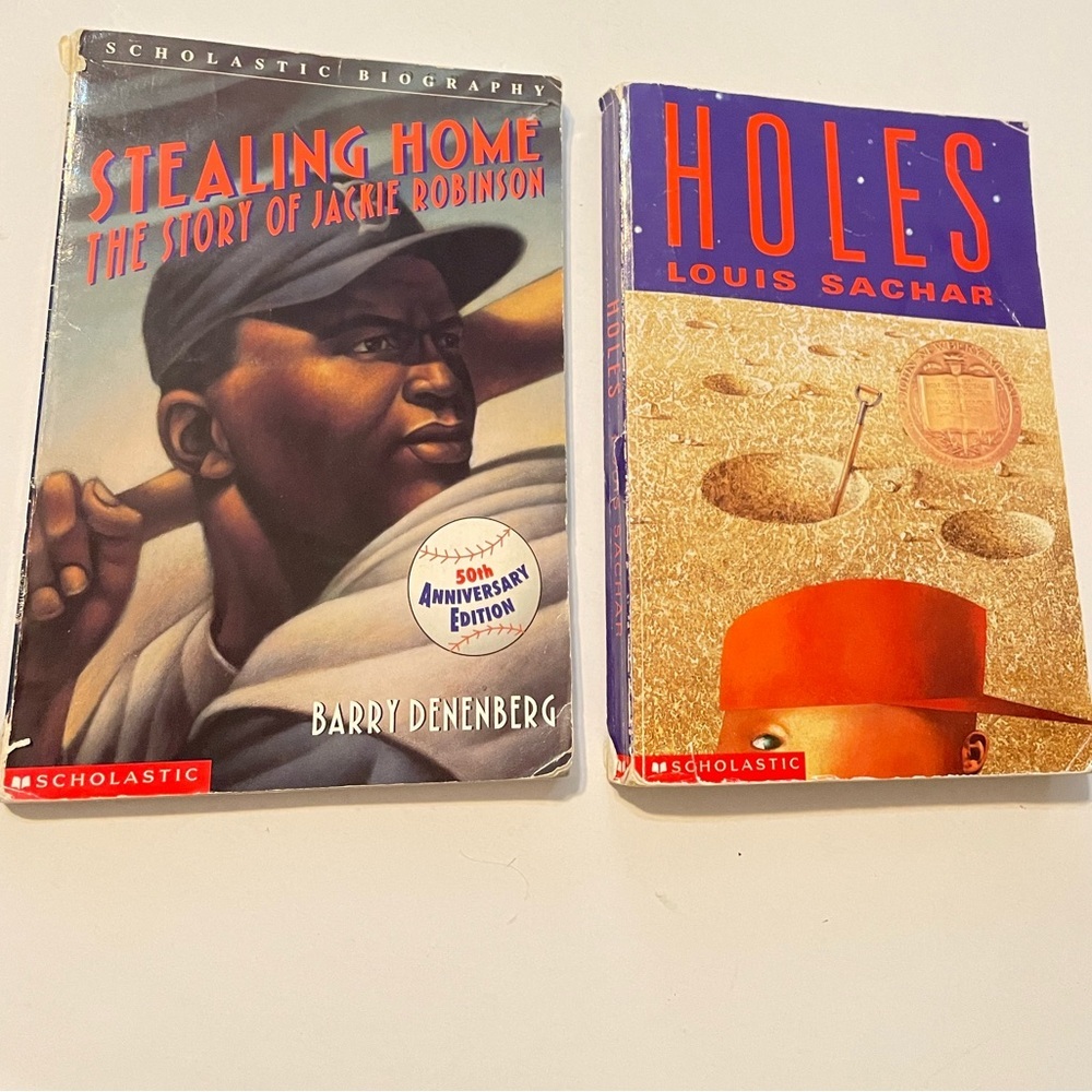 Scholastic Books - Stealing Home & Holes Children’s Book- Paperback